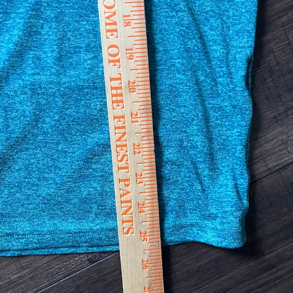 Under Armour Womens Threadborne HeatGear Fitted T-Shirt Teal Heather Medium - Picture 7 of 7